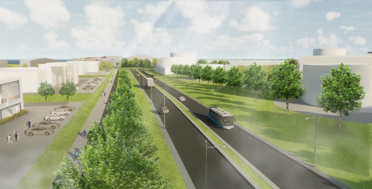 render of ravenscraig road link