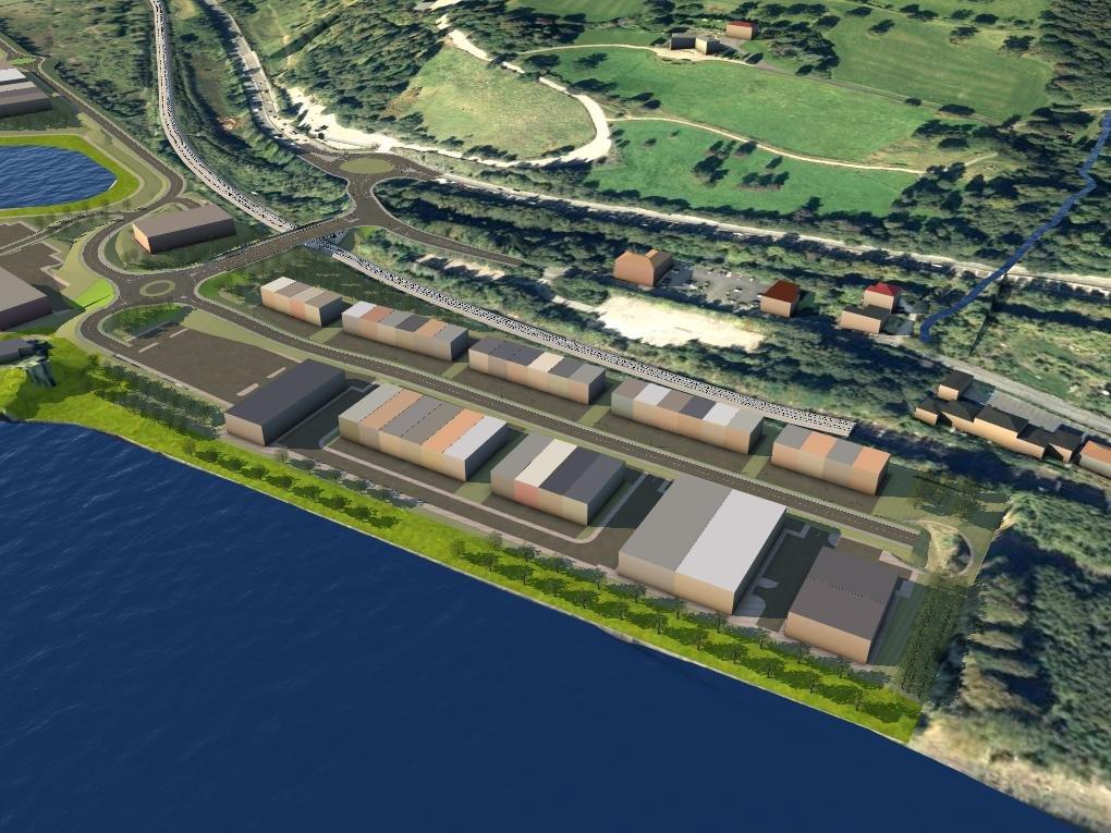 Render of the exxon site in eastfield