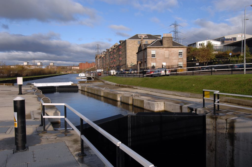 Glasgow canal, North Glasgow.