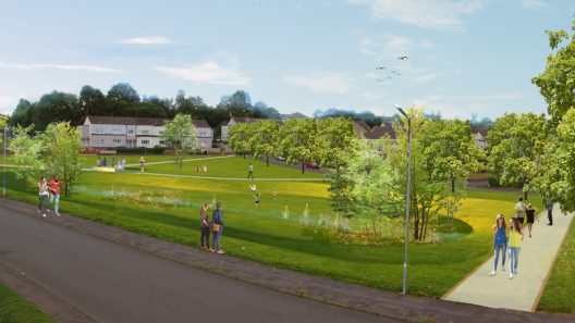 Visualisation of Penilee Park transformation.