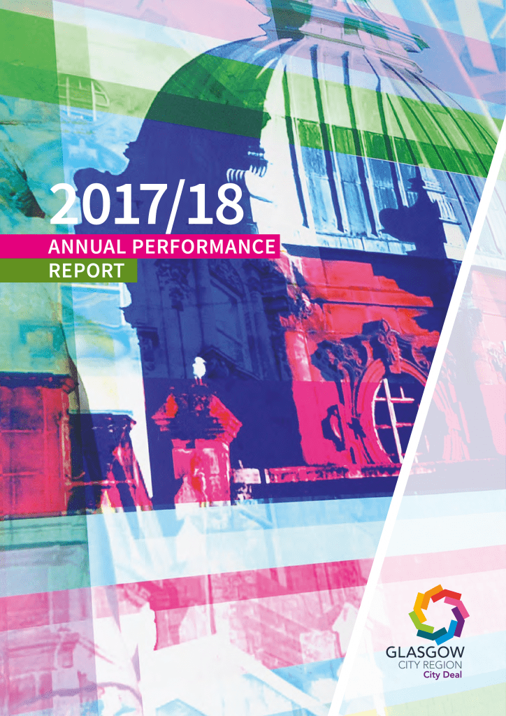 Document cover: 2017/18 Glasgow City Region Annual Performance Report