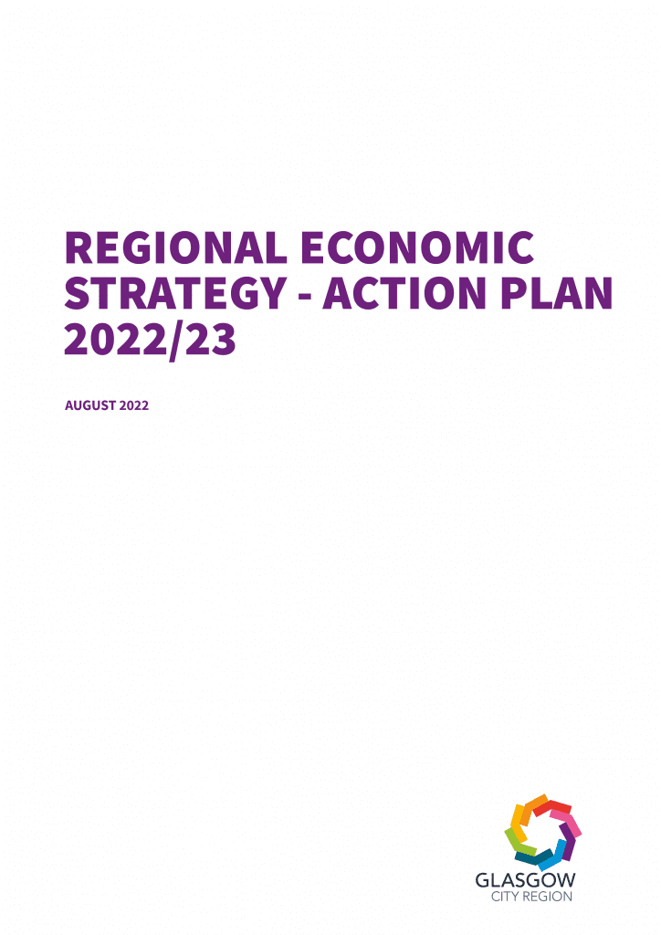 Document cover: Regional Economic Strategy - Action Plan 2022/23