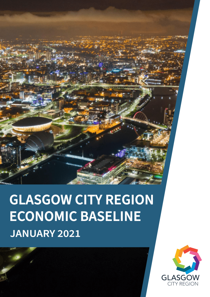 Document cover: Glasgow City Region Economic Baseline, January 2021