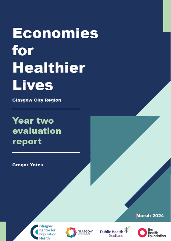 Economies for Healthier Lives Year 2 Evaluation Report - document cover