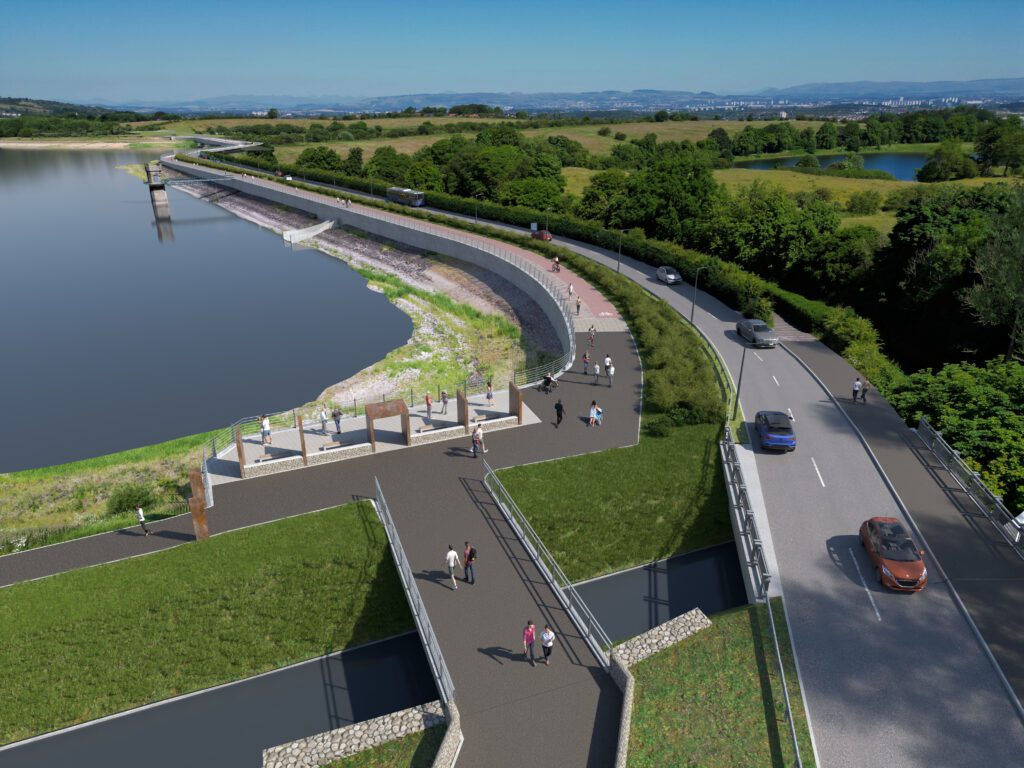 Artists' impression of Aurs Road