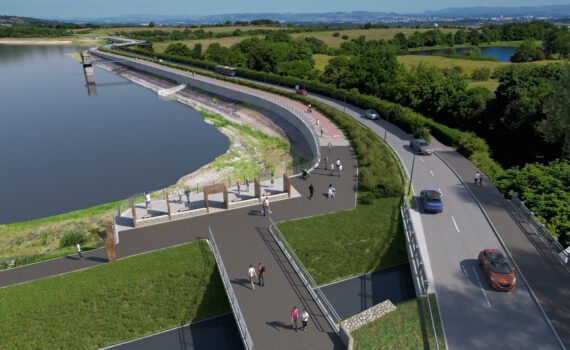 Artists' impression of Aurs Road