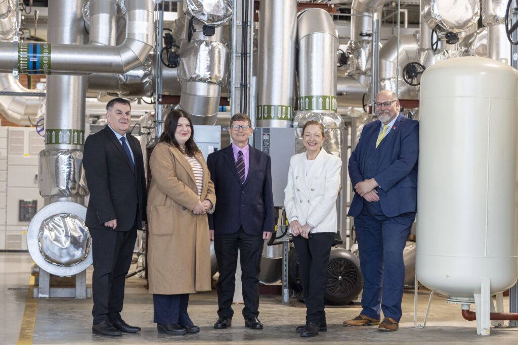 Glasgow City Region leaders photographed in Queens Quay Energy Centre.